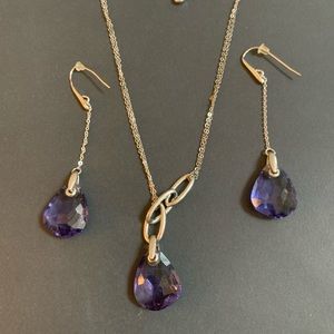 Swarovski Matching Necklace & Earrings New